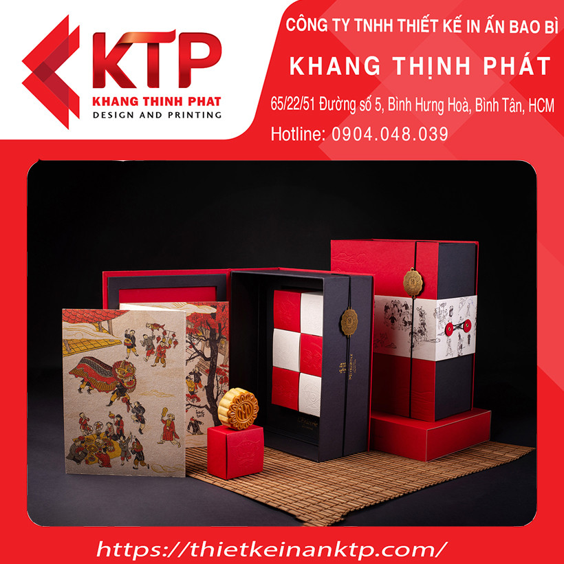 Hình thu nhỏ: In Hộp Giấy Đựng Bánh Trung Thu