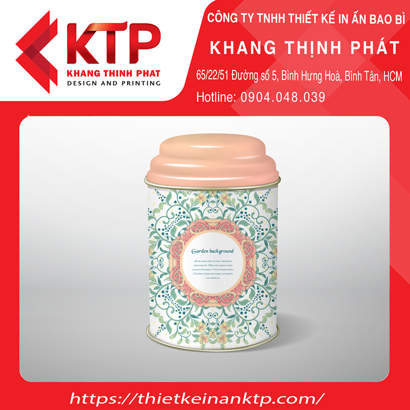 Hình thu nhỏ: Hộp Thiếc Đựng Trà