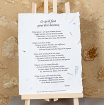 CE QU'IL FAUT POUR ÊTRE HEUREUX