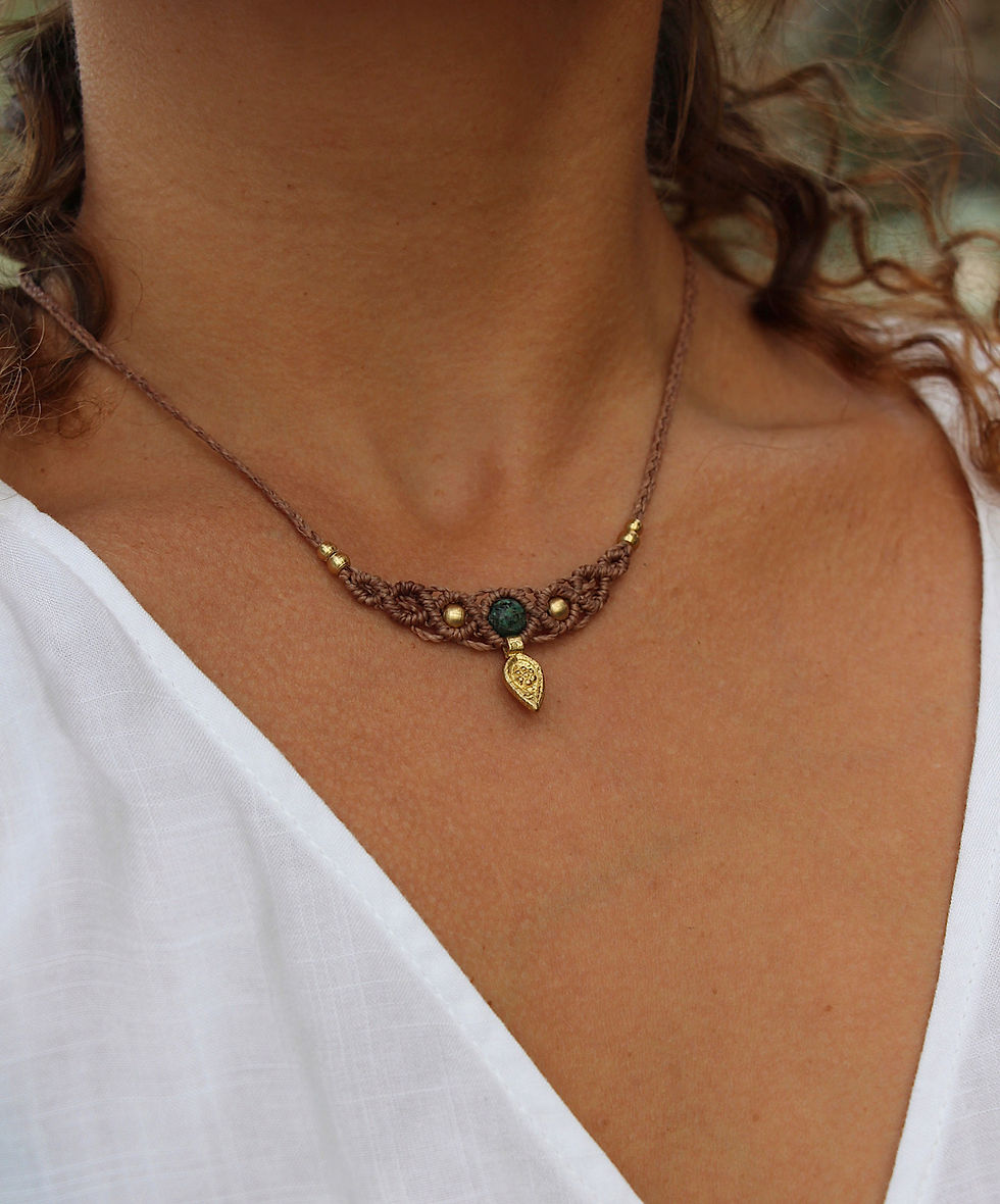 תמונה ממוזערת: שרשרת אלמה טורקיז אפריקאי