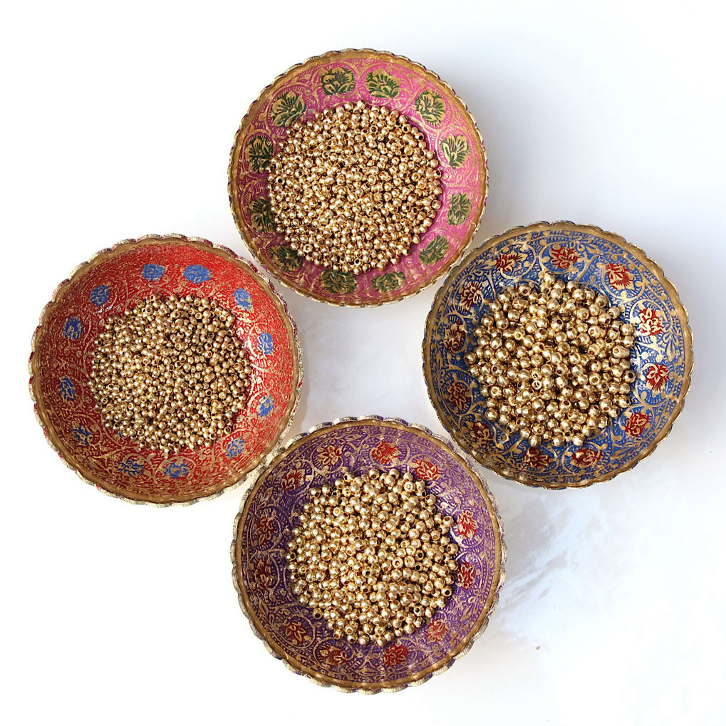  חרוזי בראס עגולים
