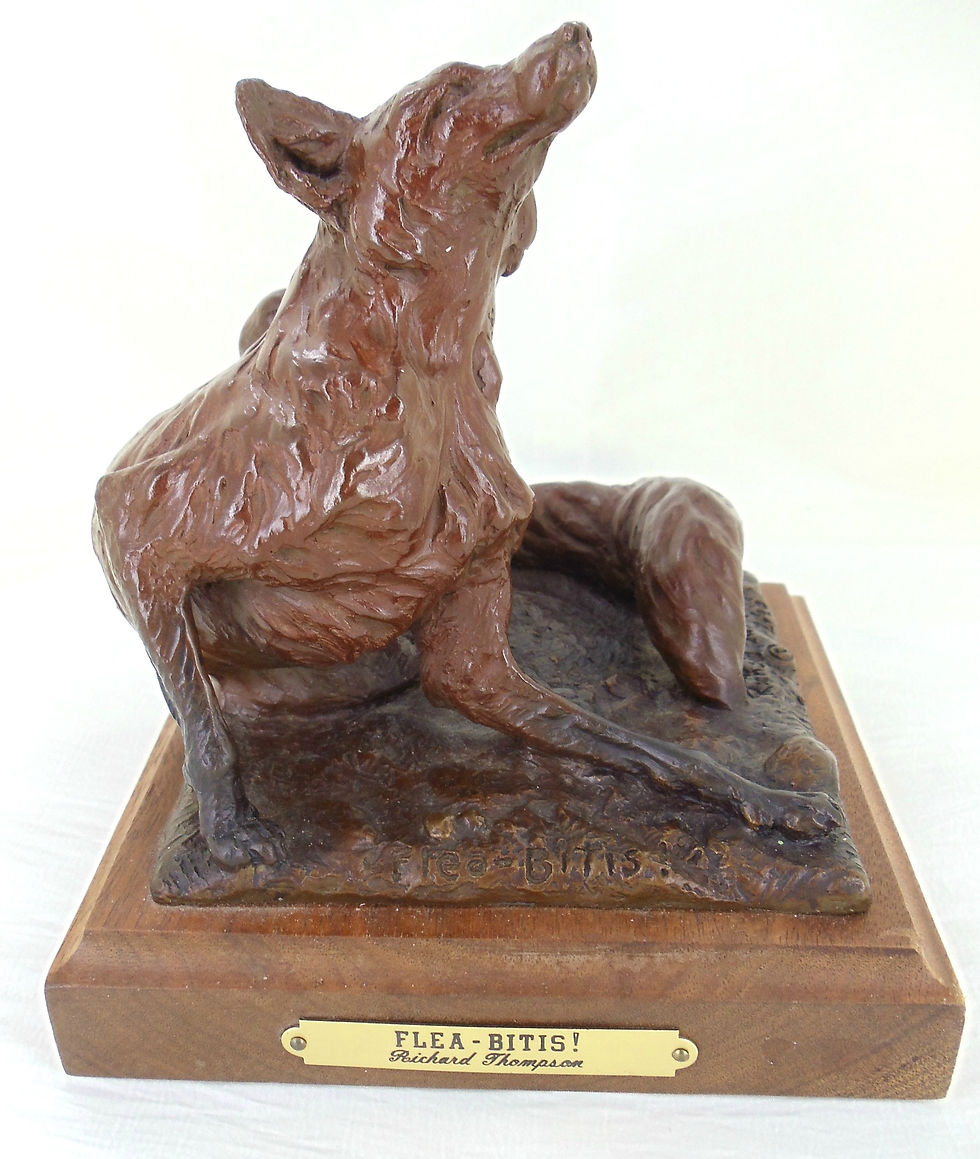 Thumbnail: Dog Bronze Sculpture by Richard Thompson