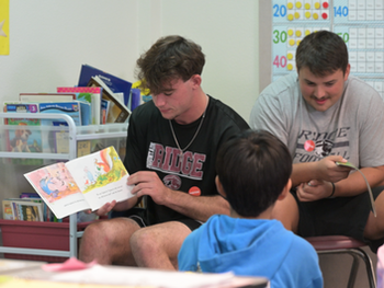 Mountain Ridge Beyond The Field