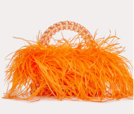 Thumbnail: In The Beamer Ostrich Feather Purse