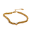 Thumbnail: Stainless Steel Bead Chain Heart Bracelet Bangle