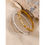 Thumbnail: Stainless Steel Wrist Bangle Bracelet 18K Gold 