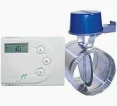 AirCycler controller and motorized damper used for supply-only ventilation