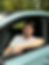Thomas Derksen in a car