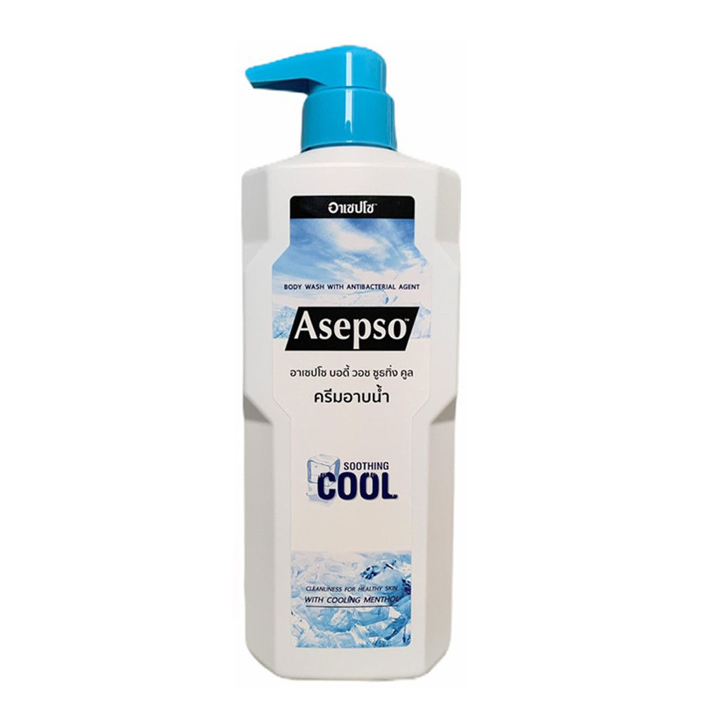 Asepso สบู่เหลวอาบน้ำ Soothing cool อาเซปโซ 500 ml