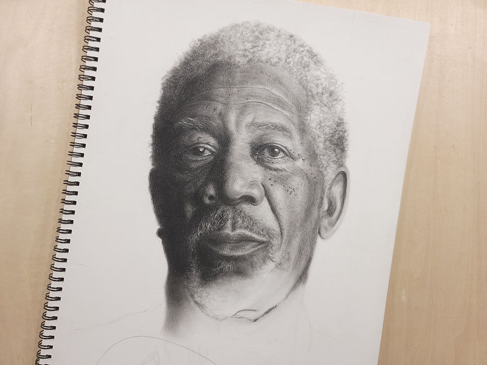 Morgan Freeman Drawing