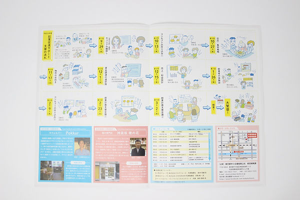 進士遙 Haruka Shinji イラスト illustration デザイン design パンフレット leaflet 東京都中小企業振興公社