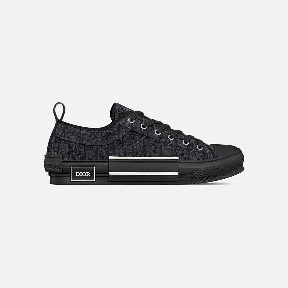 Dior B23 Low Black Oblique Jacquard
