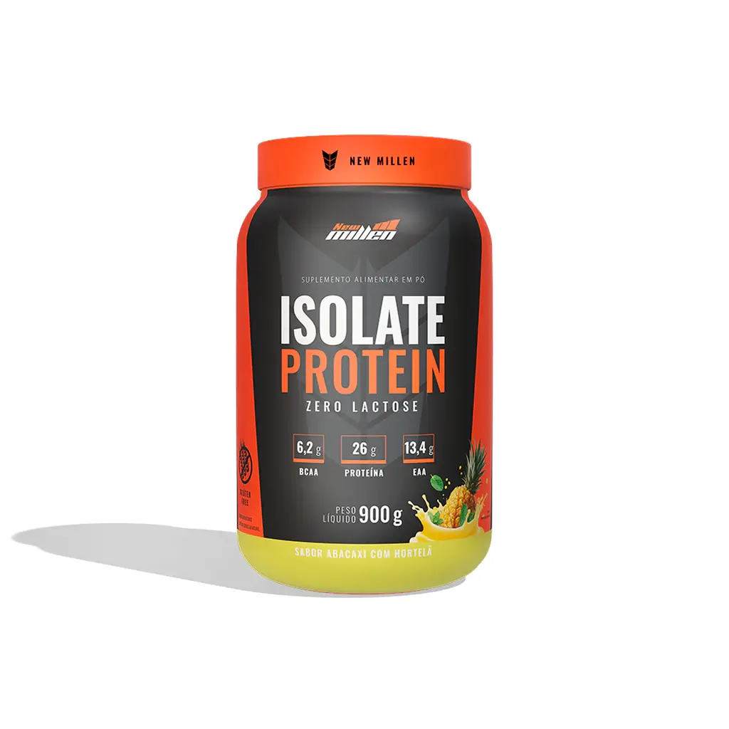 Whey Isolate Protein Pote 900g Abacaxi C/ Hortelã New Millen