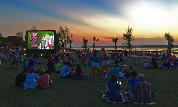 shelter cove movie in the park -hilton head movie theaters