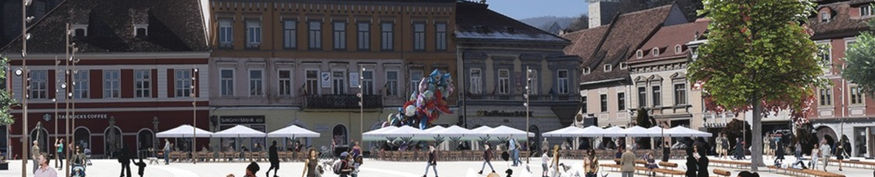 Brașov Main Square Competition Our proposal addresses these issues straightforwardly. It provides a harmonious solution that facilitates multiple and diverse uses, which gives back to Piața Sfatului its social and historical splendor. bioscale studio brasov romania