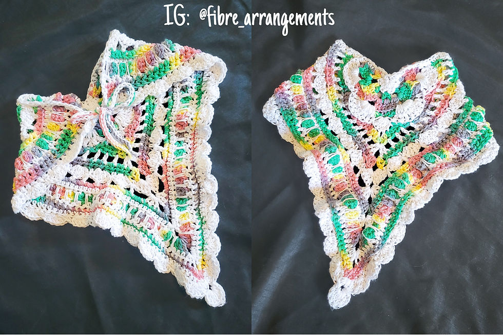 Thumbnail: Big Wanderlust Bandana Crochet Pattern + Video - Head Scarf Kerchief Pattern
