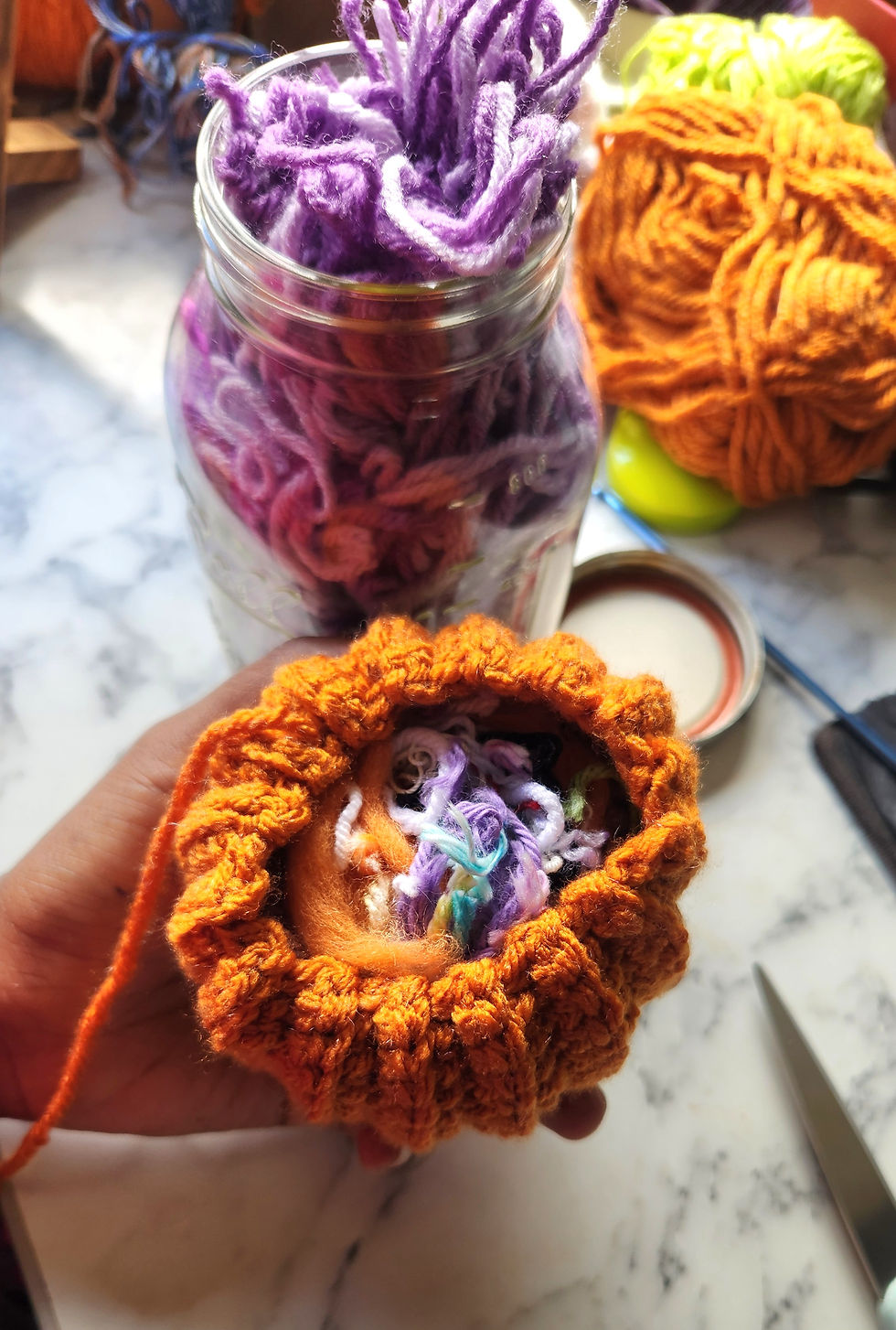 Free Crochet Pumpkin Pattern for Beginners, Easy Fall Autumn Project, Video, Written, PDF, Downloadable - The Stitch Queen Crochet YouTube Blog