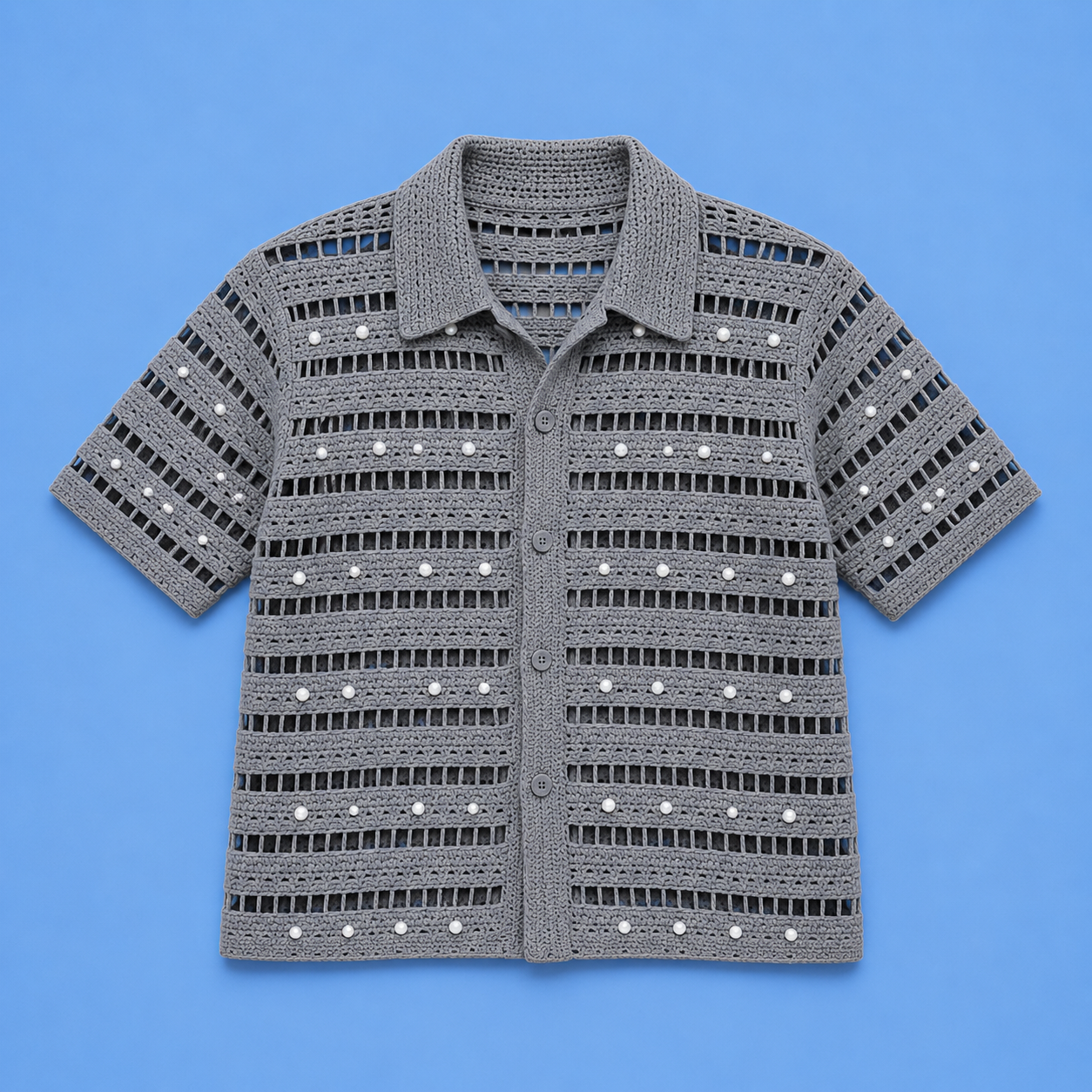 St Tropez Crochet Shirt