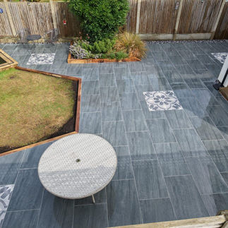 Porcelain Patio installation in Sevenoaks, Kent