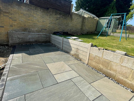 48m² Indian Sandstone Patio Installation in Barming