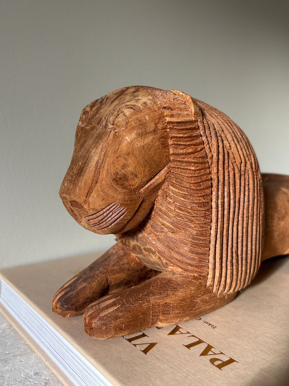 Thumbnail: Kunst houtwerk leeuwen