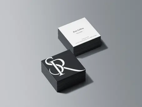 Square Business Card Mockup