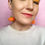 Thumbnail: Crocheted pumpkin earrings