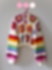 Aran granny squares and stripes cardigan- PDF pattern