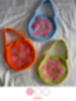 Crocheted Retro Flower Bag- PDF pattern