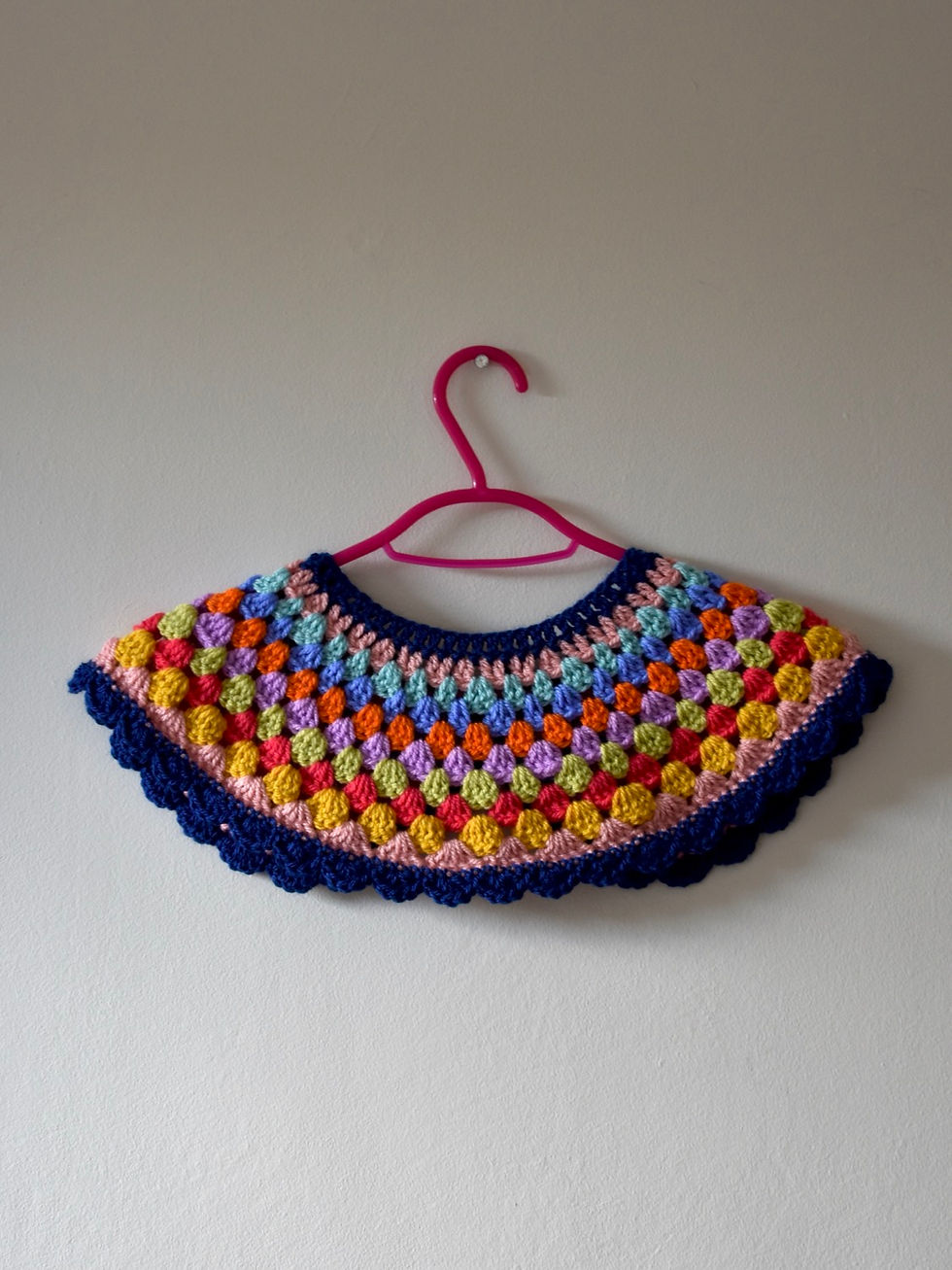 Thumbnail: Striped crocheted collar