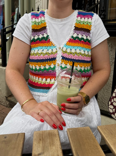 Flower garden vest- PDF pattern | Realm designs