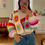 Thumbnail: Aran granny squares and stripes cardigan- PDF pattern