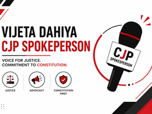 vijeta dahiya cjp spokesperson controversy