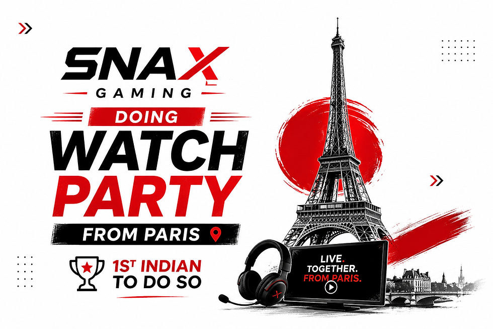 Snax Gaming Paris watch party