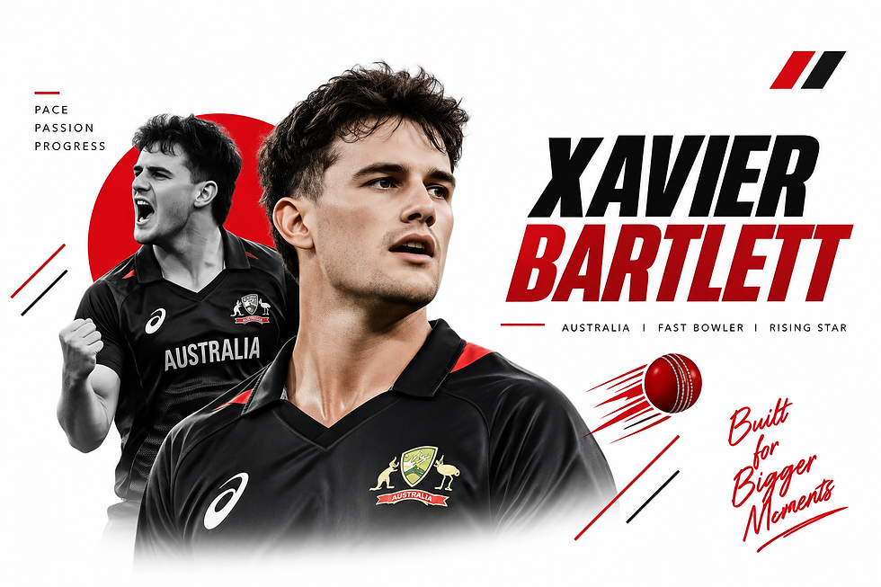 Xavier Bartlett cricket career