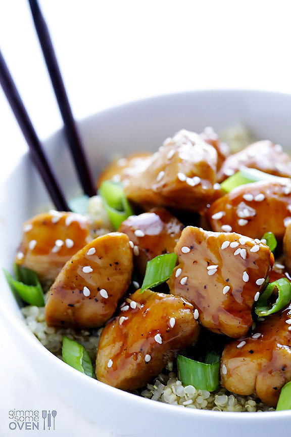 Sesame Chicken with Quinoa