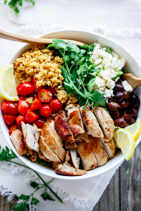 Chicken Salad with Lemon Quinoa