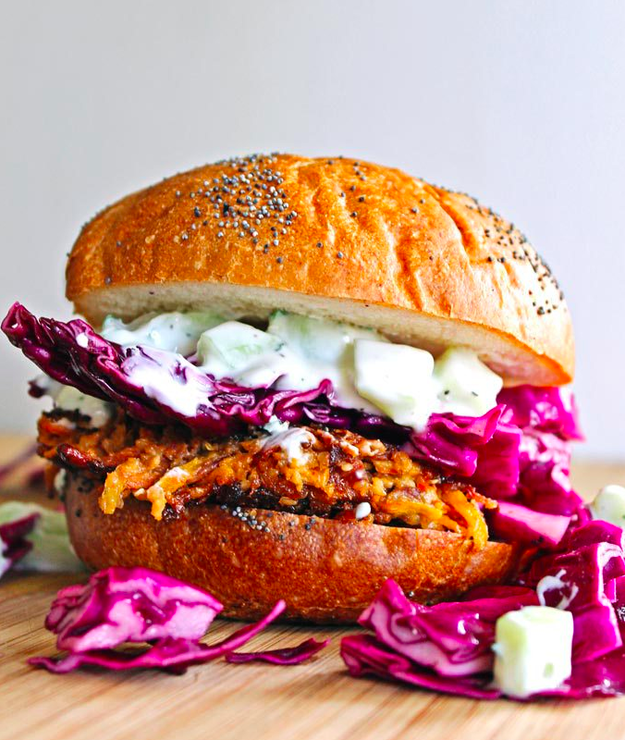 Quinoa Burgers with Tzatziki Sauce