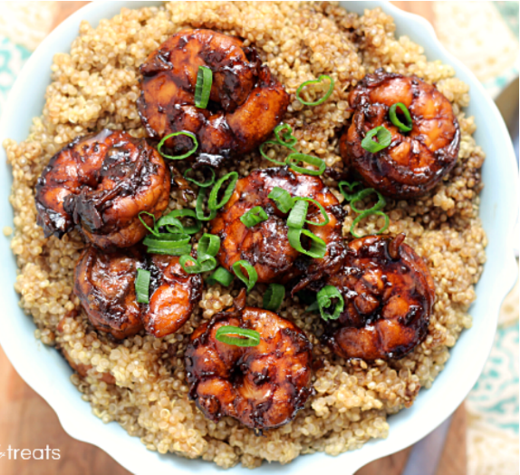 Zesty Sriracha Shrimp and Quinoa