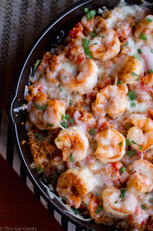 Cajun Shrimp Quinoa Casserole