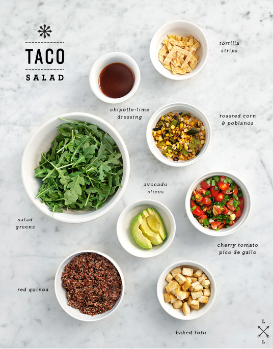 Quinoa Taco Salad with Chipotle Lime
