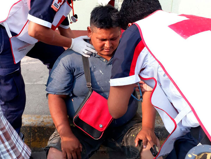 Auto fantasma embiste a jinete motorizado en Cárdenas