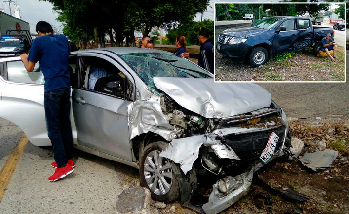 Imprudencia de chófer deja daños materiales y un lesionado en Cárdenas