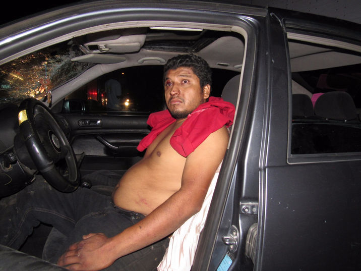 Bolo se queda sin motor tras choque en Cárdenas, quería huir