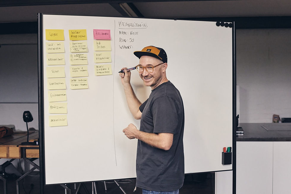 Steffen am Whiteboard