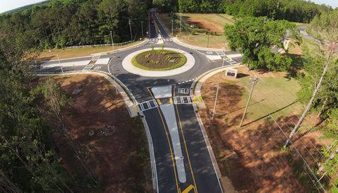 Shaw Road Roundabout - Newnan GA