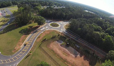 Shaw Road Roundabout - Newnan GA