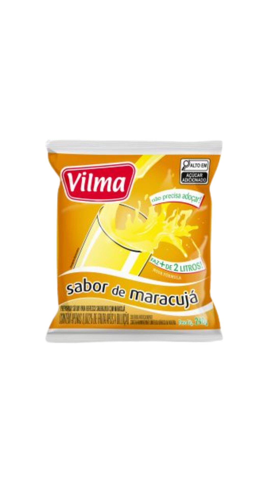 REFRESCO VILMA SABOR MARACUJA - FARDO 12 UNI. DE 240GRS