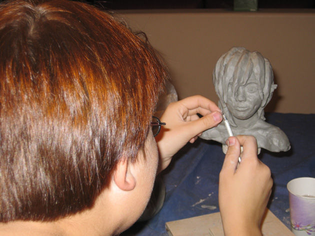 child sculpting