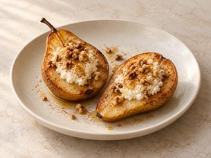 꿀리코타 배 오븐구이 / Honey Ricotta Baked Pear